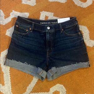 American Eagle relaxed short dark wash denim shorts woman’s size 4 NWT